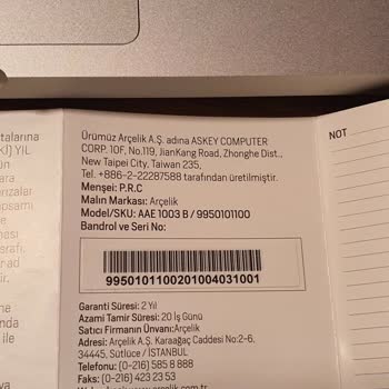 Arçelik IP Kamera İçin Destek Eksikliği