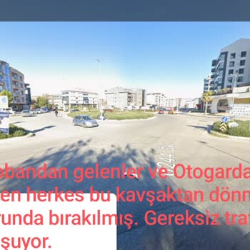 Otogar Çıkışındaki Trafik Sorunu Ve U Dönüşü Engeli