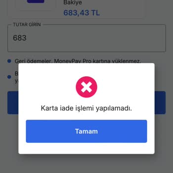 İade Ücretleri Kartıma Yatırılmadı