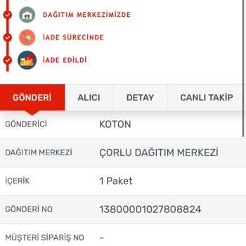Kayıp Ürün Ve İade Sorunu