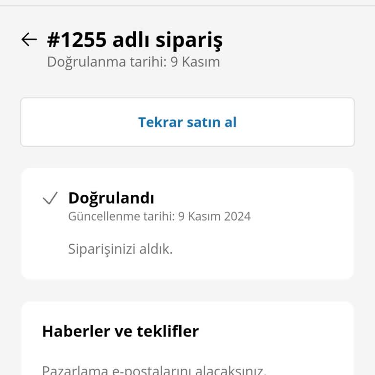 Sipariş Gecikmesi Ve İletişim Sorunları