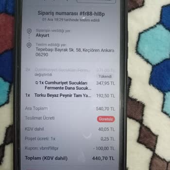 Yanlış Ürün Ve Yüksek Fiyat Mağduriyeti