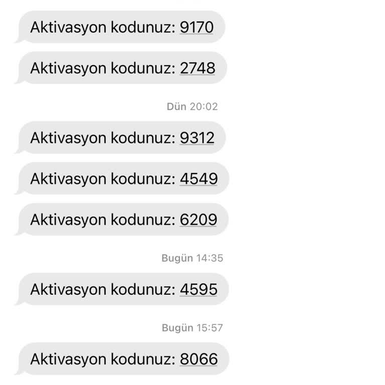 İzinsiz Aktivasyon Kodlarıyla Rahatsız Edilme