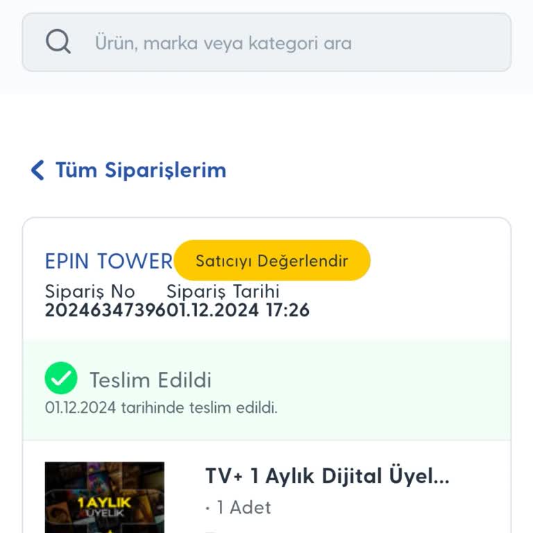 Epin Tower Abonelik Kodu Sorunu Ve İade Talebi