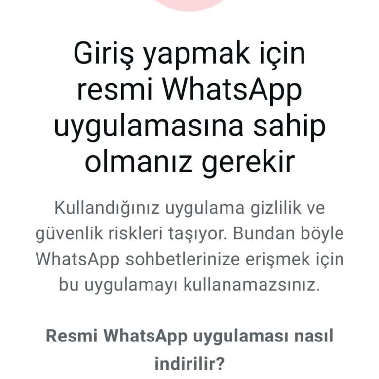 WhatsApp Hesabım Yanlışlıkla Durduruldu