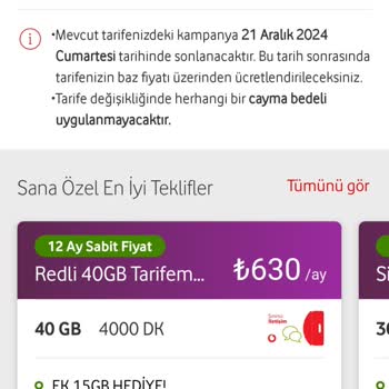Vodafone'dan Sürekli Artan Fatura Şikayeti