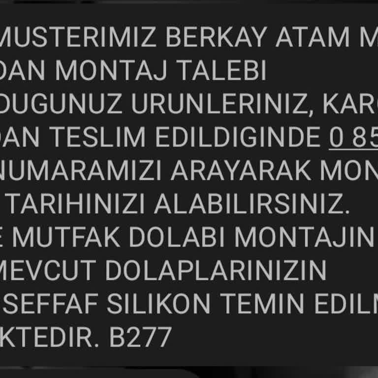 Montaj Randevusu Belirsizliği Ve Bilgilendirme Eksikliği