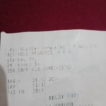 Sorumluluk Alınmayan Silik Fiş Sorunu