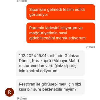 Migros Yemek'te Sipariş Sorunu Ve Çözüm Eksikliği