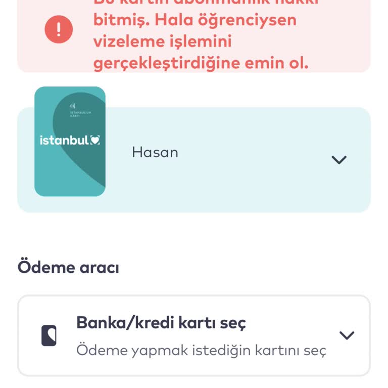 Öğrenci Kartı Vize İşlemi Sorunu Çözülemiyor