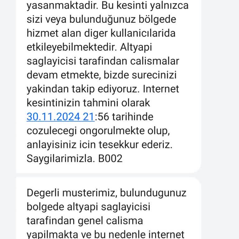 İnternet Kesintisi Ve Çözümsüzlük