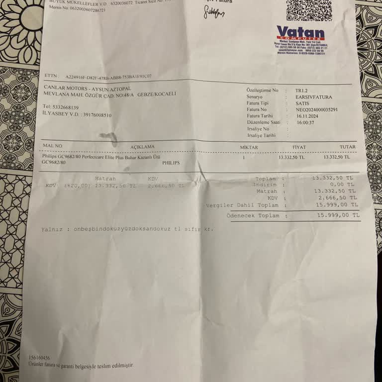 Arızalı Ütü İçin İade Talebi Reddedildi