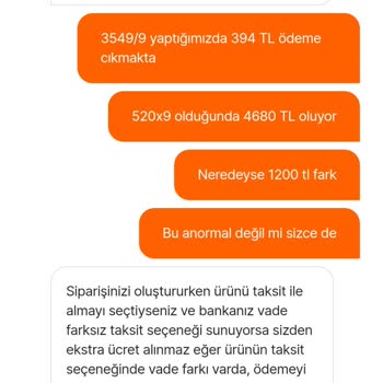 Yanıltıcı Taksit Seçenekleriyle İlgili Sorun