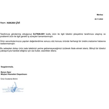 Kalitesiz Ürün Ve Yetersiz Müşteri Hizmeti Deneyimi