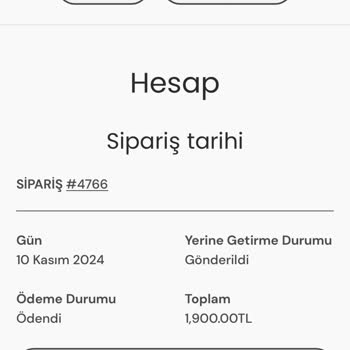 Sipariş Sonrası İletişim Sorunu Ve Kargo Gecikmesi