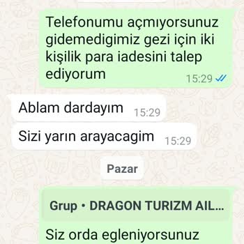 İptal Edilen Tur Ve Geri Ödeme Sorunu