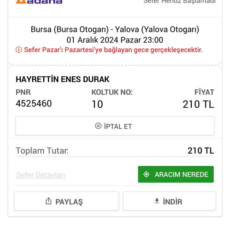 Obilet İle Seyahat Mağduriyeti: Güven Sarsan Deneyim