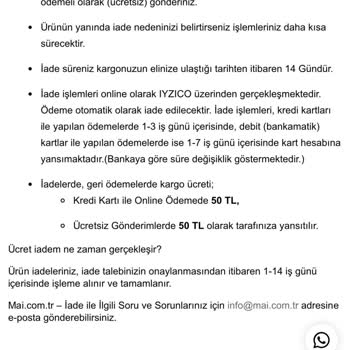 Kredi Kartı İade Sürecinde Yanıltıcı Bilgilendirme