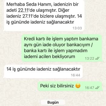 Kredi Kartı İade Sürecinde Yanıltıcı Bilgilendirme