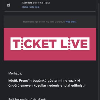 İptal Edilen Gösteri Ve İade Sorunu