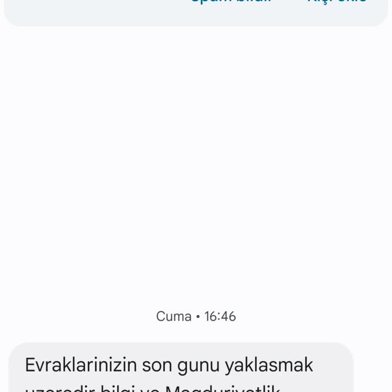 Yanıltıcı SMS İle Mağduriyet Uyarısı