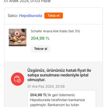 Hatalı Fiyatlandırma Ve İptal Sorunu