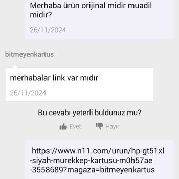 Yanıltıcı Ürün Bilgisi: Orijinal Yerine Muadil Mürekkep