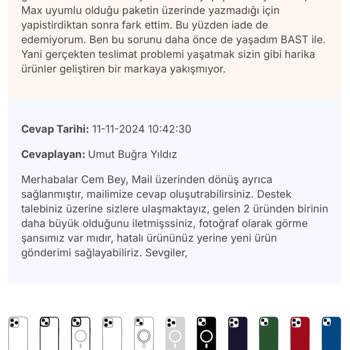 Yanlış Ürün Gönderimi Ve İletişim Eksikliği