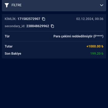 Çekim Talebim Reddedildi Ve Kazancım Sıfırlandı
