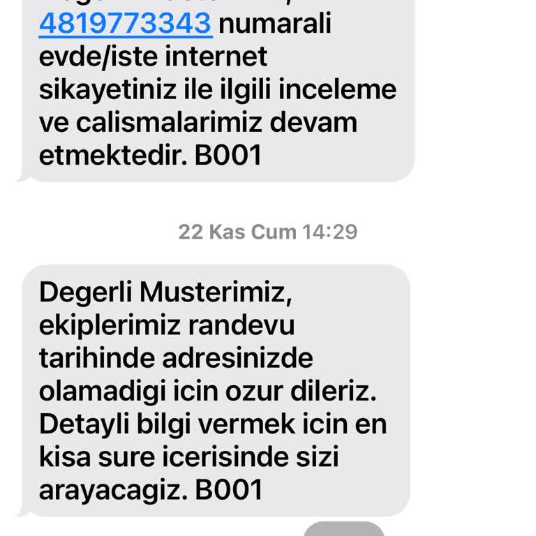 Türk Telekom'un Fiber Altyapı Randevularında Müşteri Mağduriyeti