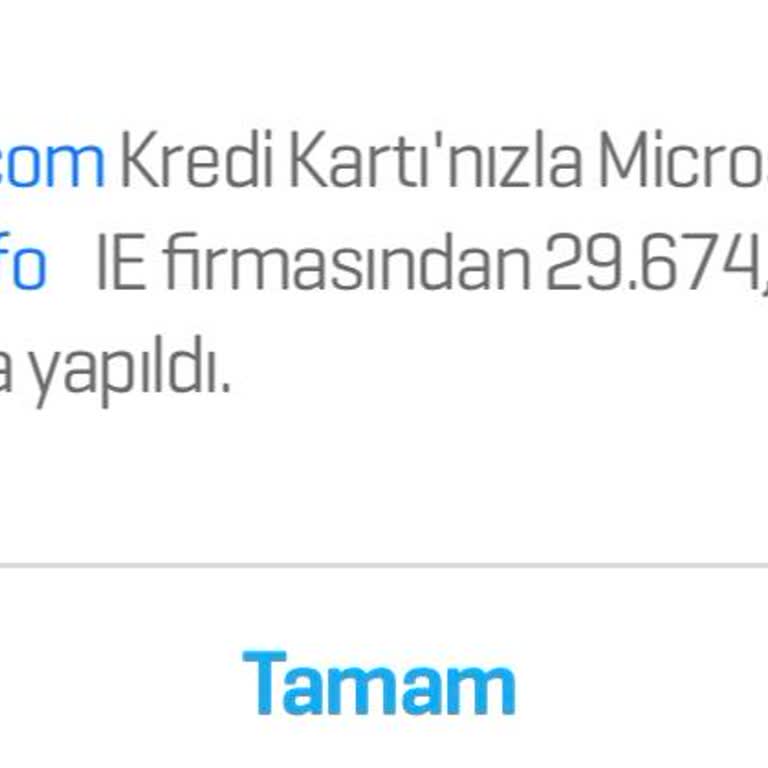 Bilgim Dışında Yapılan Yüksek Tutar Çekimi