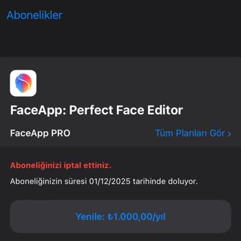 Faceapp'ten Habersiz Yıllık Üyelik Ücreti Şoku!