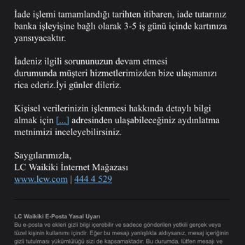 İade Sürecinde Yaşanan Gecikme