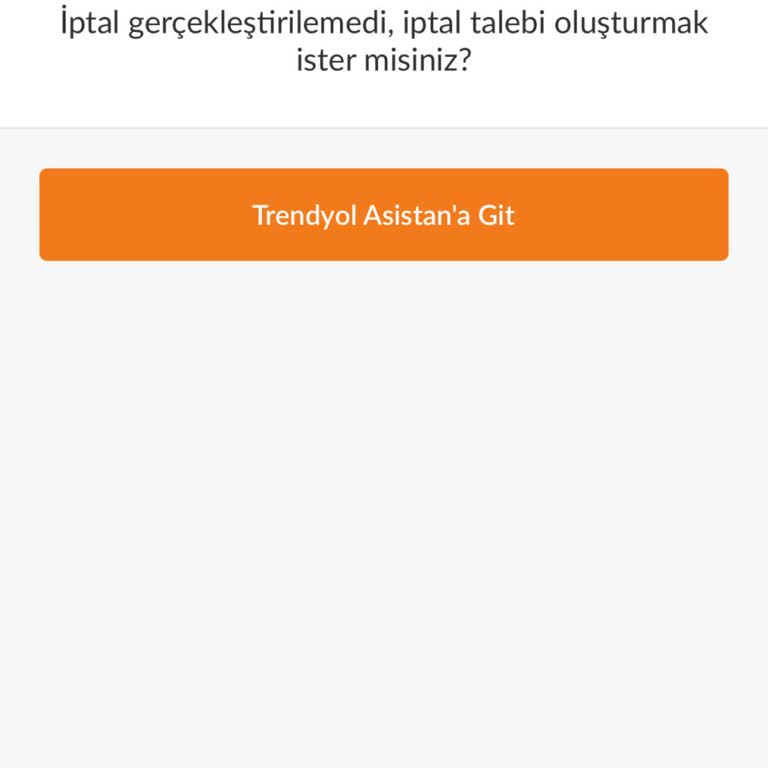 Trendyol'da İptal Edilemeyen Sipariş Sorunu