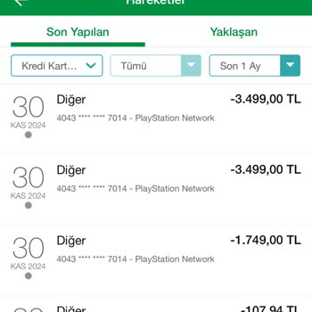 Garanti Bankası'nda Bilgim Dışında Yapılan İşlemler