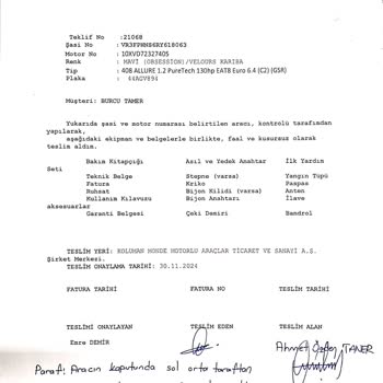 Gaziantep Bayisinde Teslimat Kabusu: Ayıplı Araç Ve İlgisiz Hizmet