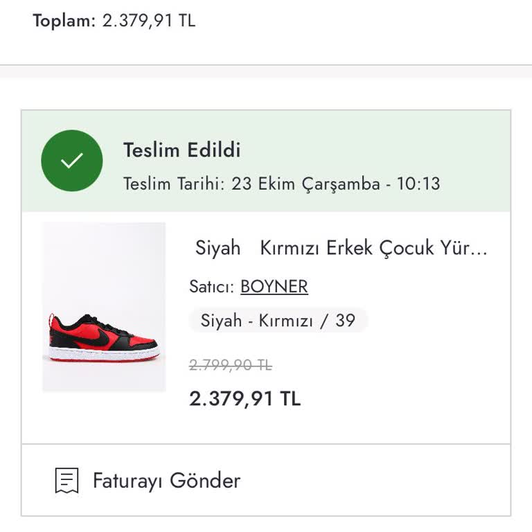 Boyner Online'dan Aldığım Nike Ayakkabının İade Sorunu