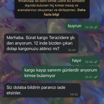 Kayıp Kargo Ve Yanıltıcı Bilgilendirme Mağduriyeti