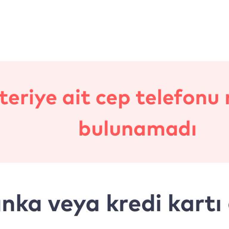 Cep Telefonu Numarası Hatası İle Ziraat'te Yaşanan Sorun