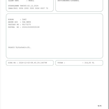 Çifte Fatura Ödemesi Mağduriyeti