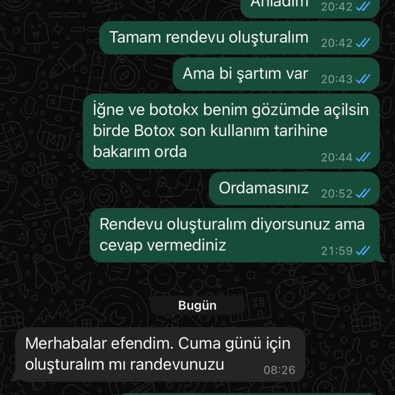 WhatsApp'tan Yanıtsız Bırakılan Sorular Ve Zorunlu Randevu Baskısı