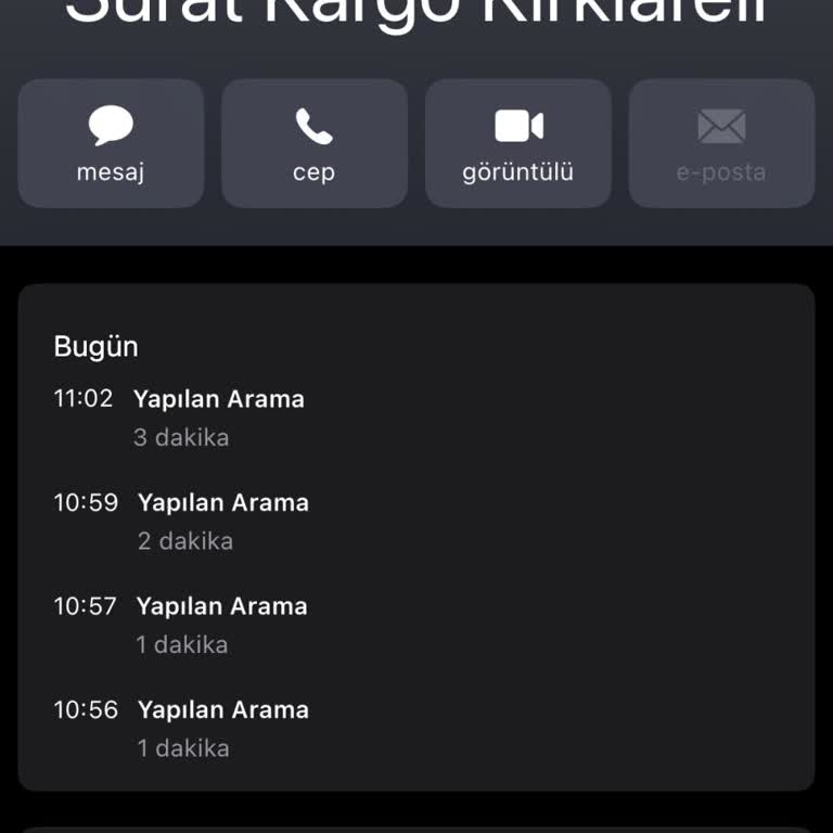 Sürat Kargo Kırklareli Şubesi İletişim Sorunu