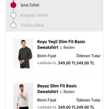 Pierre Cardin'den Alışverişte Sürekli İptal Sorunu