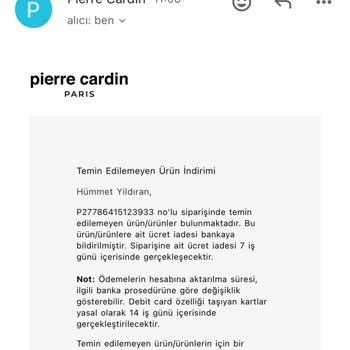 Pierre Cardin'den Alışverişte Sürekli İptal Sorunu