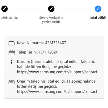 Samsung Servis Süreci: İptaller Ve İletişim Eksiklikleri