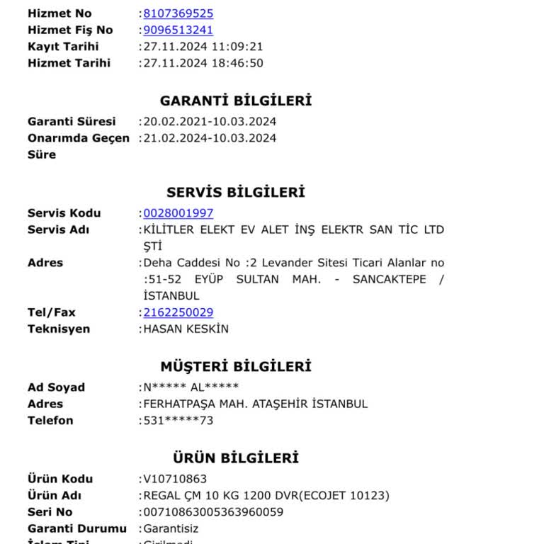 Çamaşır Makinesi Sorunu Çözülemiyor