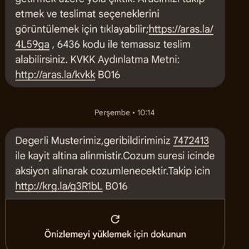 Teslim Edilmeyen Kargo Ve Yanıltıcı Bilgilendirme