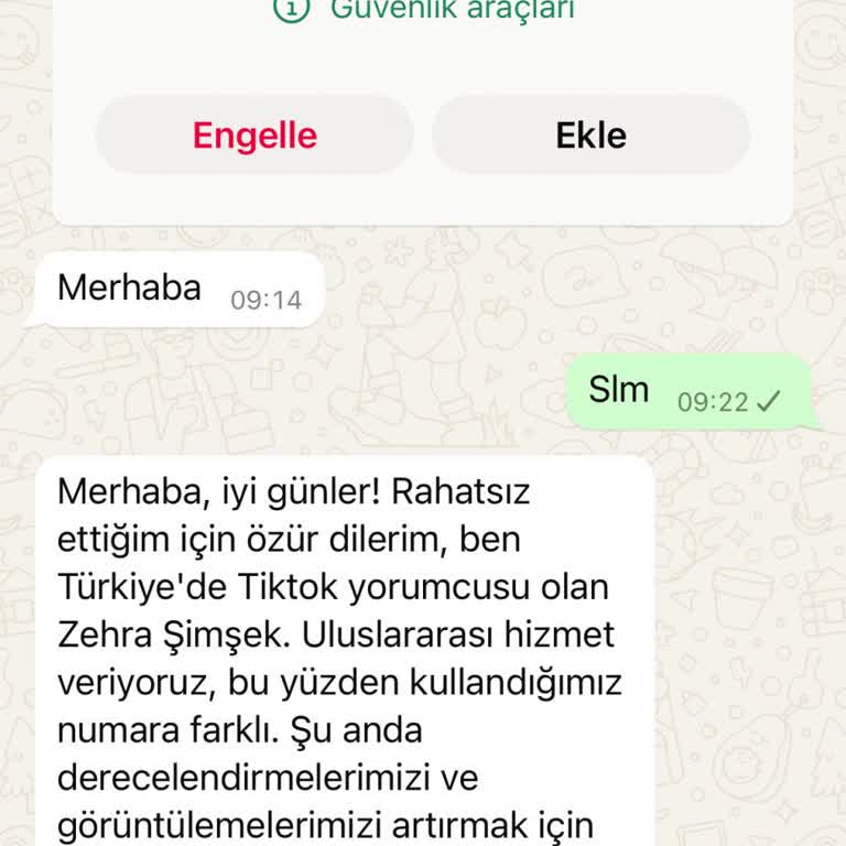 Bilinmeyen Numaradan Gelen Mesajla Güvenlik Endişesi