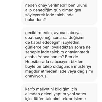 Yanlış Beden Ve İade Sorunu