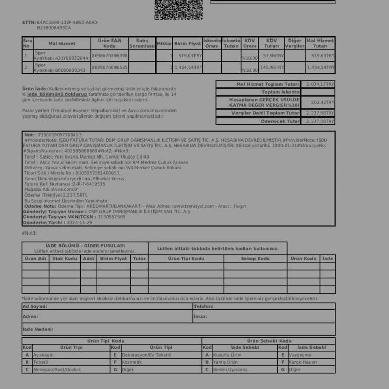 Değişim Talebine Olumsuz Yanıt Ve Ekstra Ücret Talebi